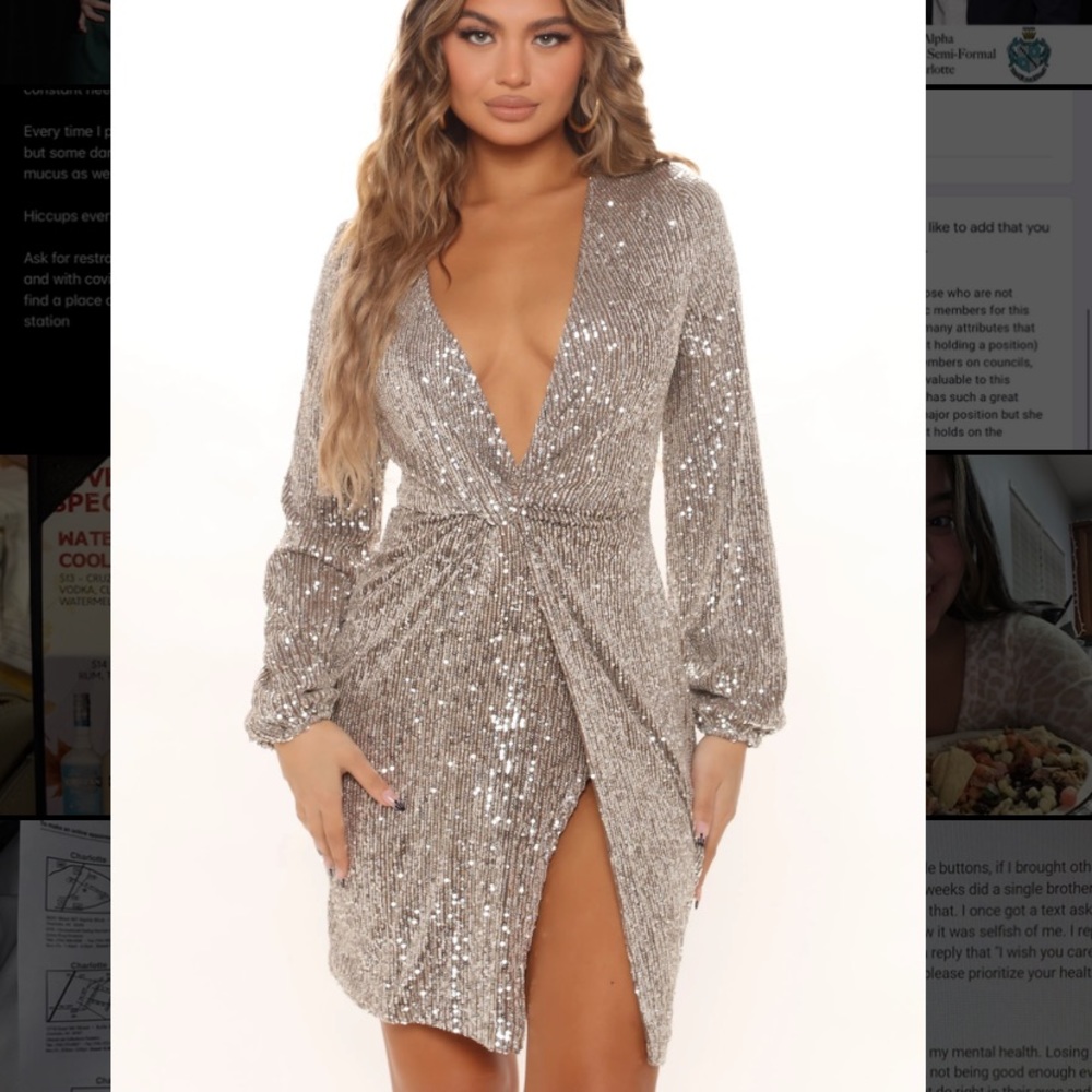 Fashion Nova dress: M. Never worn and with tags!!!